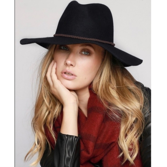 Black | Western Hat | Faux Suede - Picture 1 of 4
